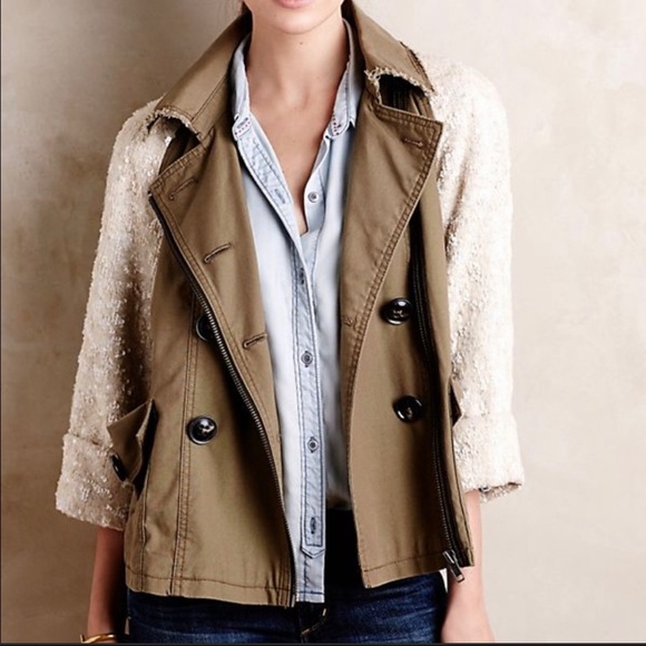 Anthropologie Jackets & Blazers - MUST HAVE!!! Classic Anthropologie Piece: Hei Hei Shimmer-Sleeve Anorak
